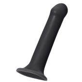 Черный фаллос на присоске Silicone Bendable Dildo XL - 20 см. - Strap-on-me - купить с доставкой в Майкопе
