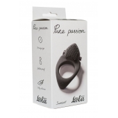 Черное эрекционное виброкольцо Pure Passion Sunset - Lola Games - в Майкопе купить с доставкой