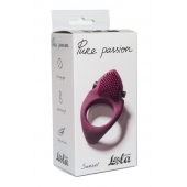 Бордовое эрекционное виброкольцо Pure Passion Sunset - Lola Games - в Майкопе купить с доставкой
