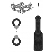 Черный игровой набор Introductory Bondage Kit №4 - Shots Media BV - купить с доставкой в Майкопе