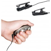 Черные электрические зажимы для сосков Shock Therapy Nipple Clamps - Pipedream - купить с доставкой в Майкопе