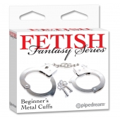 Металлические наручники Beginner s Metal Cuffs - Pipedream - купить с доставкой в Майкопе
