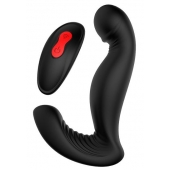 Черный вибромассажер простаты SWIRLING P-PLEASER - Dream Toys - в Майкопе купить с доставкой