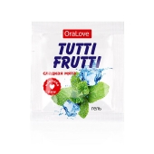 Пробник гель-смазки Tutti-frutti со вкусом мяты - 4 гр. - Биоритм - купить с доставкой в Майкопе