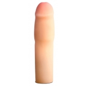 Телесная насадка-удлинитель на пенис PERFORMANCE 1.5INCH COCK XTENDER - 16 см. - Blush Novelties - в Майкопе купить с доставкой