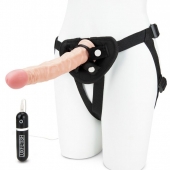 Регулируемые трусики с вибрирующей насадкой - 21 см. - Lux Fetish - купить с доставкой в Майкопе