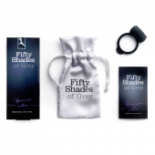 Темно-серое эрекционное кольцо Vibrating Love Ring с вибрацией - Fifty Shades of Grey - в Майкопе купить с доставкой