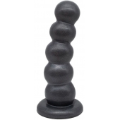 Черная насадка-плаг на харнесс PLATINUM 7 - 19,5 см. - LOVETOY (А-Полимер) - купить с доставкой в Майкопе