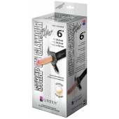 Пояс-трусики с насадкой Glamour Silver - 15,5 см. - LOVETOY (А-Полимер) - купить с доставкой в Майкопе