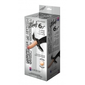 Пояс-трусики с насадкой Glamour - 17 см. - LOVETOY (А-Полимер) - купить с доставкой в Майкопе