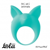 Зеленое эрекционное кольцо Kitten Kyle - Lola Games - в Майкопе купить с доставкой
