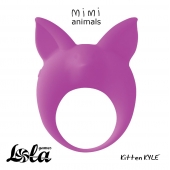 Фиолетовое эрекционное кольцо Kitten Kyle - Lola Games - в Майкопе купить с доставкой