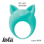 Зеленое эрекционное кольцо Lemur Remi - Lola Games - в Майкопе купить с доставкой