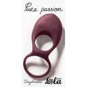 Бордовое эрекционное виброкольцо Daydream - Lola Games - в Майкопе купить с доставкой