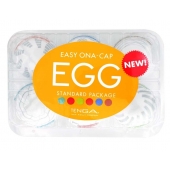 Набор из 6 мастурбаторов Tenga EGG Easy Beat с различным рельефом - Tenga - в Майкопе купить с доставкой
