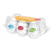 Набор из 6 мастурбаторов Tenga EGG Easy Beat с различным рельефом - Tenga - в Майкопе купить с доставкой