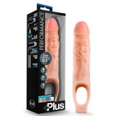 Телесный реалистичный фаллоудлинитель 9 Inch Silicone Cock Sheath Penis Extender - 22,86 см. - Blush Novelties - в Майкопе купить с доставкой