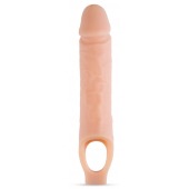 Телесный реалистичный фаллоудлинитель 10 Inch Silicone Cock Sheath Penis Extender - 25,4 см. - Blush Novelties - в Майкопе купить с доставкой