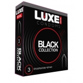 Черные презервативы LUXE Royal Black Collection - 3 шт. - Luxe - купить с доставкой в Майкопе