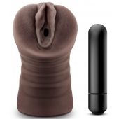 Коричневый мастурбатор-вагина Hot Chocolate Brianna - Blush Novelties - в Майкопе купить с доставкой