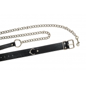 Черный ошейник с поводком Wild - Lola Games - купить с доставкой в Майкопе