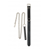 Черный ошейник с поводком Wild - Lola Games - купить с доставкой в Майкопе