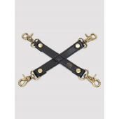 Черный фиксатор для манжет Bound to You Faux Leather Hogtie - Fifty Shades of Grey - купить с доставкой в Майкопе