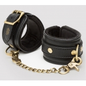Черные наручники Bound to You Faux Leather Wrist Cuffs - Fifty Shades of Grey - купить с доставкой в Майкопе