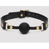 Черный кляп-шар Bound to You Faux Leather Ball Gag - Fifty Shades of Grey - купить с доставкой в Майкопе