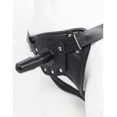 Черный пояс для насадок CLASS STRAP Restyling - LOVETOY (А-Полимер) - купить с доставкой в Майкопе