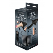 Черный женский пояс BEST SELECT с 3 насадками и вибрацией - LOVETOY (А-Полимер) - купить с доставкой в Майкопе