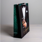 Бумажный пакет «Лучшему!» - 23 х 27 см. - Сима-Ленд - купить с доставкой в Майкопе