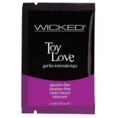 Лубрикант на водной основе для использования с игрушками WICKED Toy Love - 3 мл. - Wicked - купить с доставкой в Майкопе