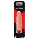 Телесная насадка EXTENDER WITH BALL STRAP 6.5 - 17 см. - Dream Toys - в Майкопе купить с доставкой