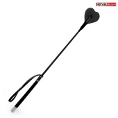 Черный стек с наконечником-сердечком - 54 см. - Notabu - купить с доставкой в Майкопе