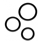 Набор из 3 эрекционных колец SILICONE COCKRINGS - Dream Toys - в Майкопе купить с доставкой