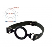 Черный кляп-рамка на регулируемых ремешках - Sitabella - купить с доставкой в Майкопе