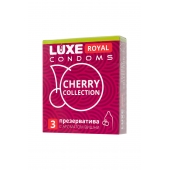 Презервативы с ароматом вишни LUXE Royal Cherry Collection - 3 шт. - Luxe - купить с доставкой в Майкопе