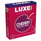 Презервативы с ароматом вишни LUXE Royal Cherry Collection - 3 шт. - Luxe - купить с доставкой в Майкопе