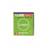 Гладкие презервативы LUXE Royal Classic - 3 шт. - Luxe - купить с доставкой в Майкопе