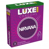 Презервативы с увеличенным количеством смазки LUXE Royal Nirvana - 3 шт. - Luxe - купить с доставкой в Майкопе