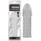 Прозрачная реалистичная насадка на пенис Extra Texture Sleeve - 16,2 см. - Chisa - в Майкопе купить с доставкой