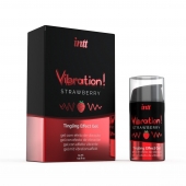 Жидкий интимный гель с эффектом вибрации Vibration! Strawberry - 15 мл. - INTT - купить с доставкой в Майкопе