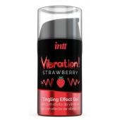 Жидкий интимный гель с эффектом вибрации Vibration! Strawberry - 15 мл. - INTT - купить с доставкой в Майкопе