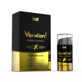 Жидкий интимный гель с эффектом вибрации Vibration! Vodka Energy - 15 мл. - INTT - купить с доставкой в Майкопе