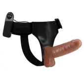 Страпон на трусиках с вибрацией Ultra Passionate Harness - 16 см. - Baile - купить с доставкой в Майкопе