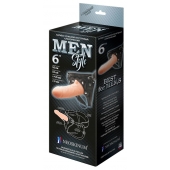 Телесный пустотелый харнесс MEN Style - 17,5 см. - LOVETOY (А-Полимер) - купить с доставкой в Майкопе