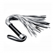 Серебристая плетка Struggle My Flogger с черной ручкой - 45 см. - Lovetoy - купить с доставкой в Майкопе