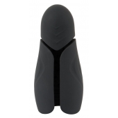 Черный силиконовый вибромастурбатор с нагревом Masturbator with 2 Functions - Orion - в Майкопе купить с доставкой