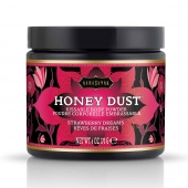 Пудра для тела Honey Dust Body Powder с ароматом клубники - 170 гр. - Kama Sutra - купить с доставкой в Майкопе